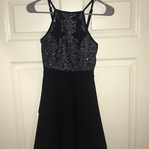 fancy black dress